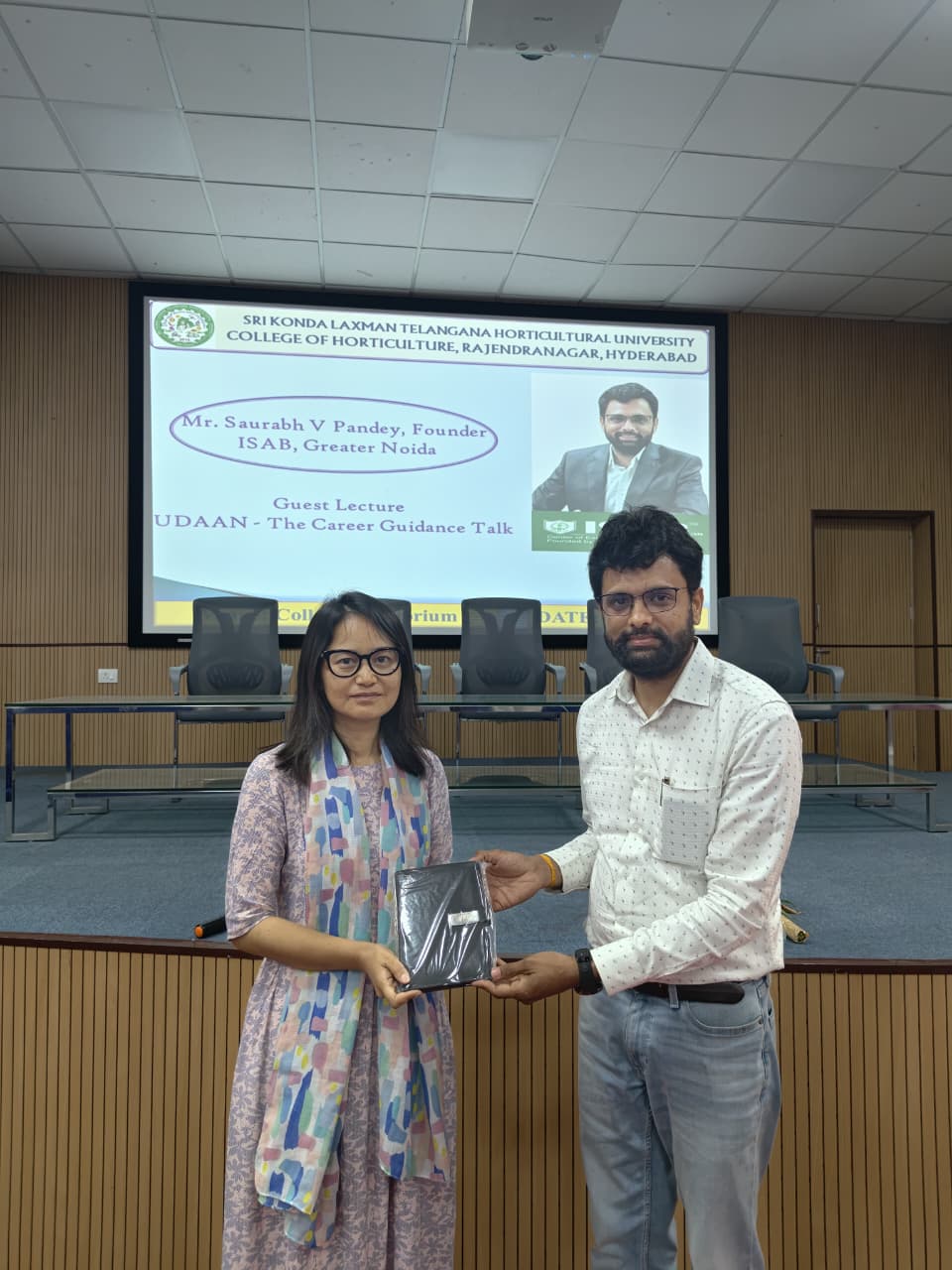 ISAB Founder Saurabh V. Pandey Delivers ‘Udaan’ Career Guidance Talk at Konda Laxman Horticultural University, Hyderabad