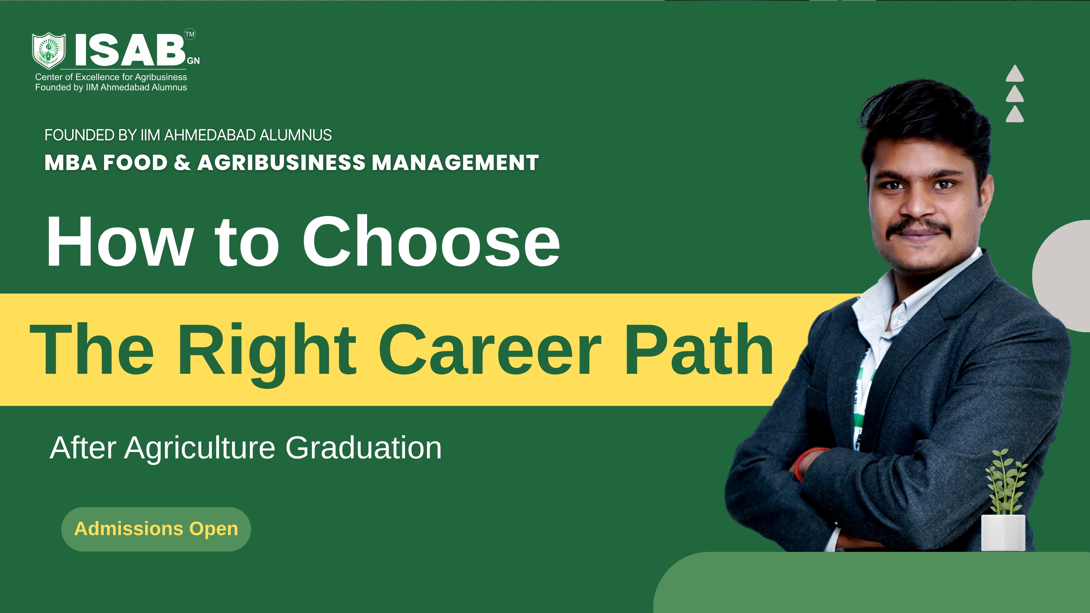 Blog Topic- How to Choose the Right Career Path After Agriculture Graduation