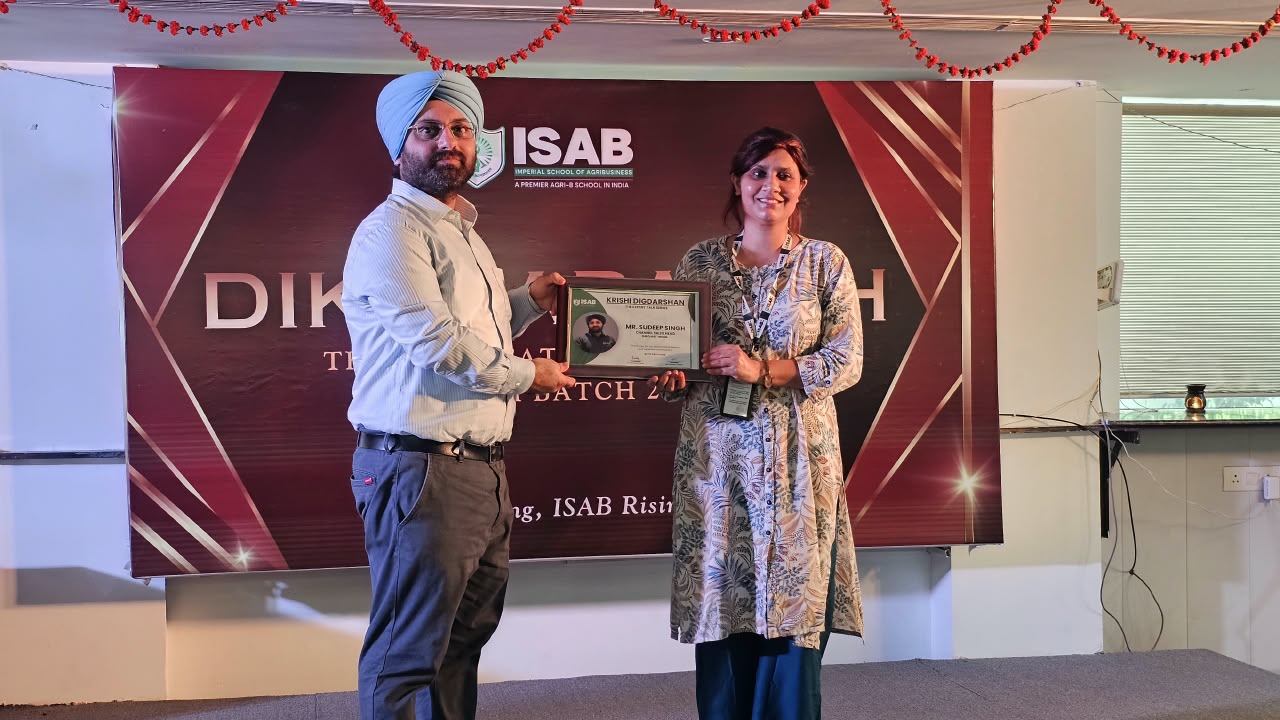 Expert Insights on Agribusiness Careers: ISAB Krishi Digdarshan with Mr. Sudeep, Channel Sales Head, and Mr. Yash Bais, Talent Acquisition Executive, Growit India, August 2026