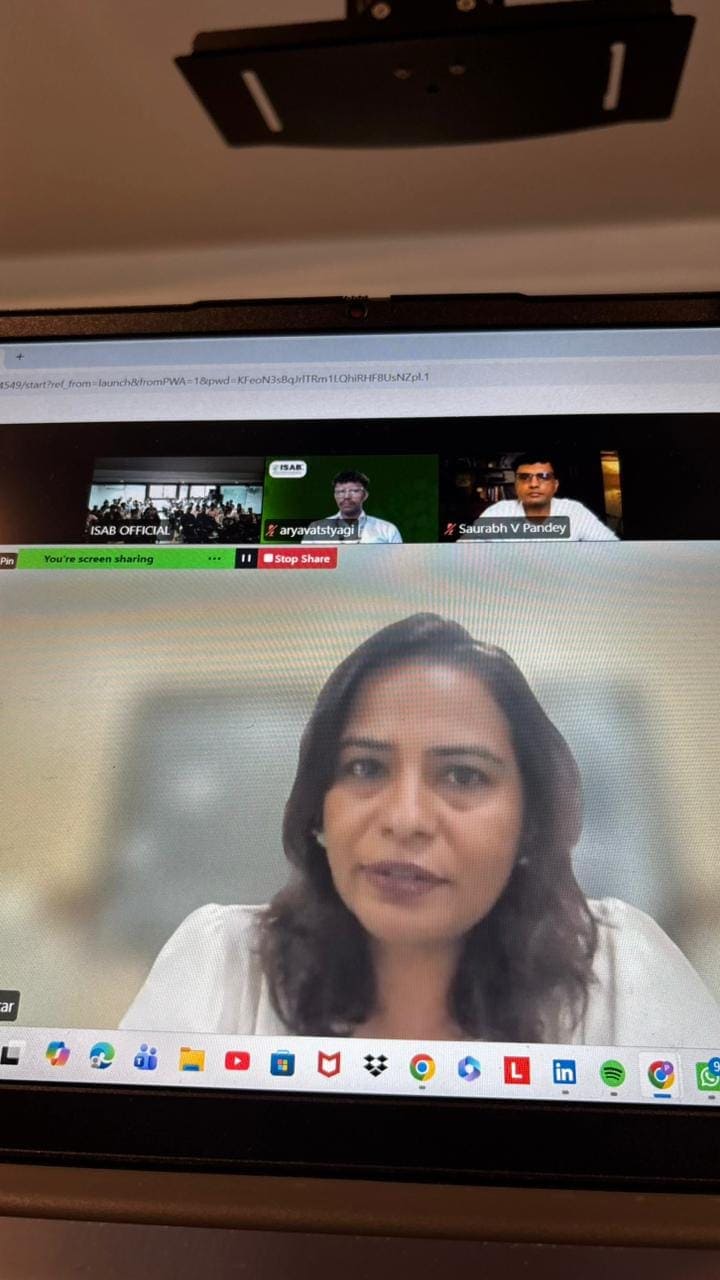 Empowering Future Professionals: ISAB Krishi Digdarshan Expert Session with Ms. Radhika Chandorkar, Varun Beverages, September 2026
